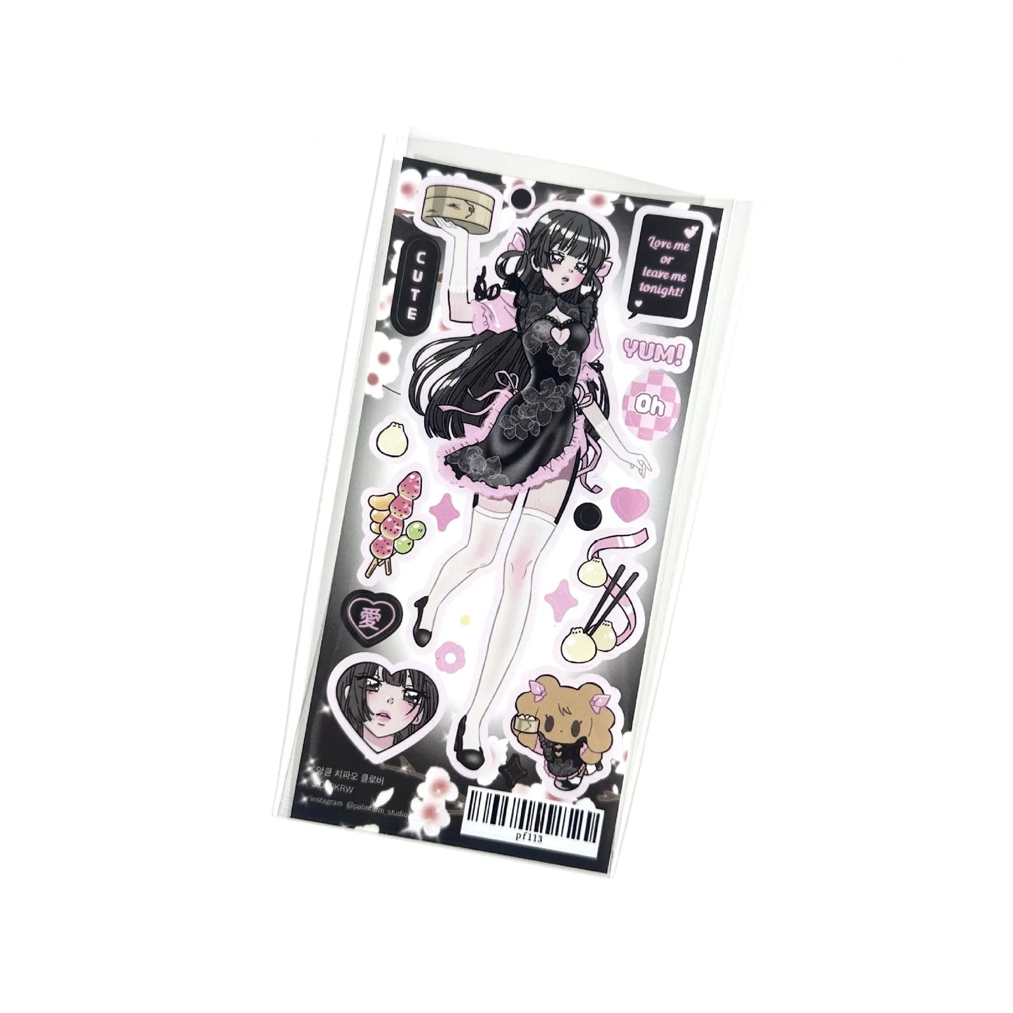 Cute Cartoon Angel & Demon Girl Stickers – DIY Scrapbook, Planner & Diary Decorative Stickers