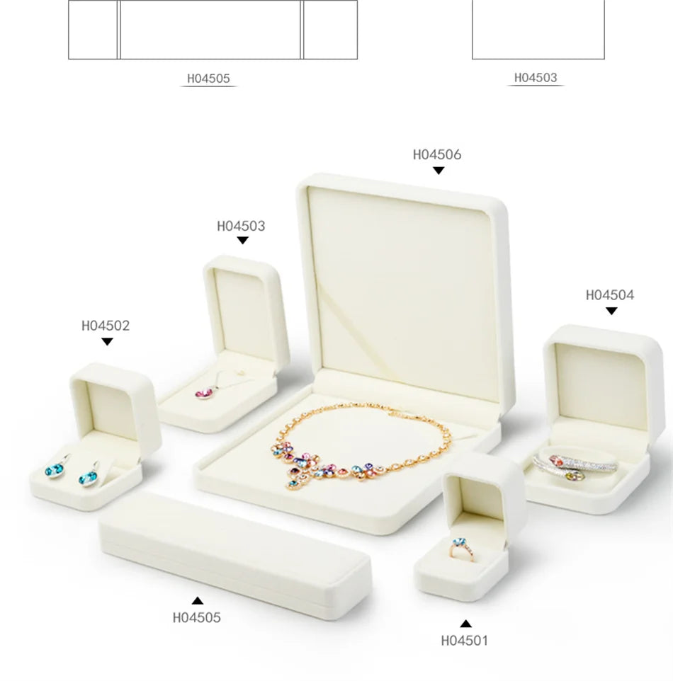 Oirlv Velvet Jewelry Box – Classic Ring, Earring & Necklace Case for Wedding Gift & Display