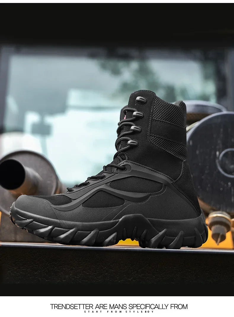 Men's Tactical Boots - Lightweight Autumn Special Forces Field Boots, Non-Slip Outdoor Shoes for Men (Zapatillas Hombre)