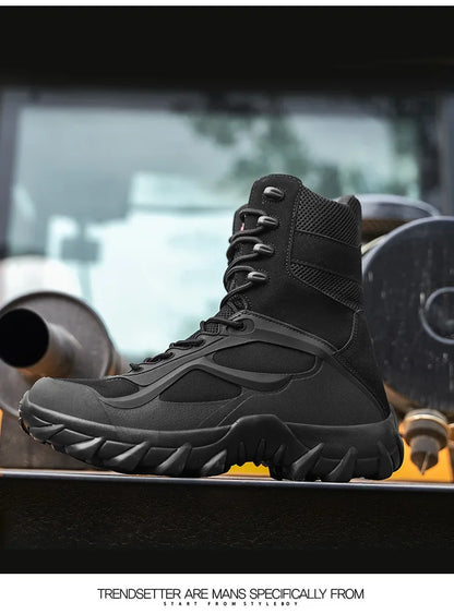 Men's Tactical Boots - Lightweight Autumn Special Forces Field Boots, Non-Slip Outdoor Shoes for Men (Zapatillas Hombre)
