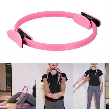 5-Piece Pilates Resistance Ring Set - Yoga Fitness Exercise Bands for Women & Girls