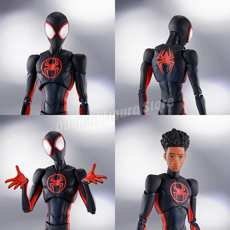 SHF Miles Morales Action Figure – Marvel Spider-Man Across the Spider-Verse Collectible Toy