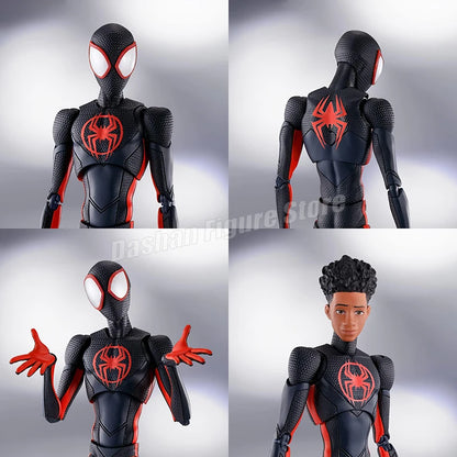 SHF Miles Morales Action Figure – Marvel Spider-Man Across the Spider-Verse Collectible Toy