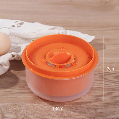 Egg Yolk Separator with Large Capacity - Clear Kitchen Gadget and Baking Tool - Essential Kitchen Accessory