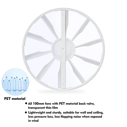 230V 4" 100MM Duct Extractor Fan – Smart Bathroom Exhaust with Timer, Humidistat, and Humidity Sensor for Shower & Toilet