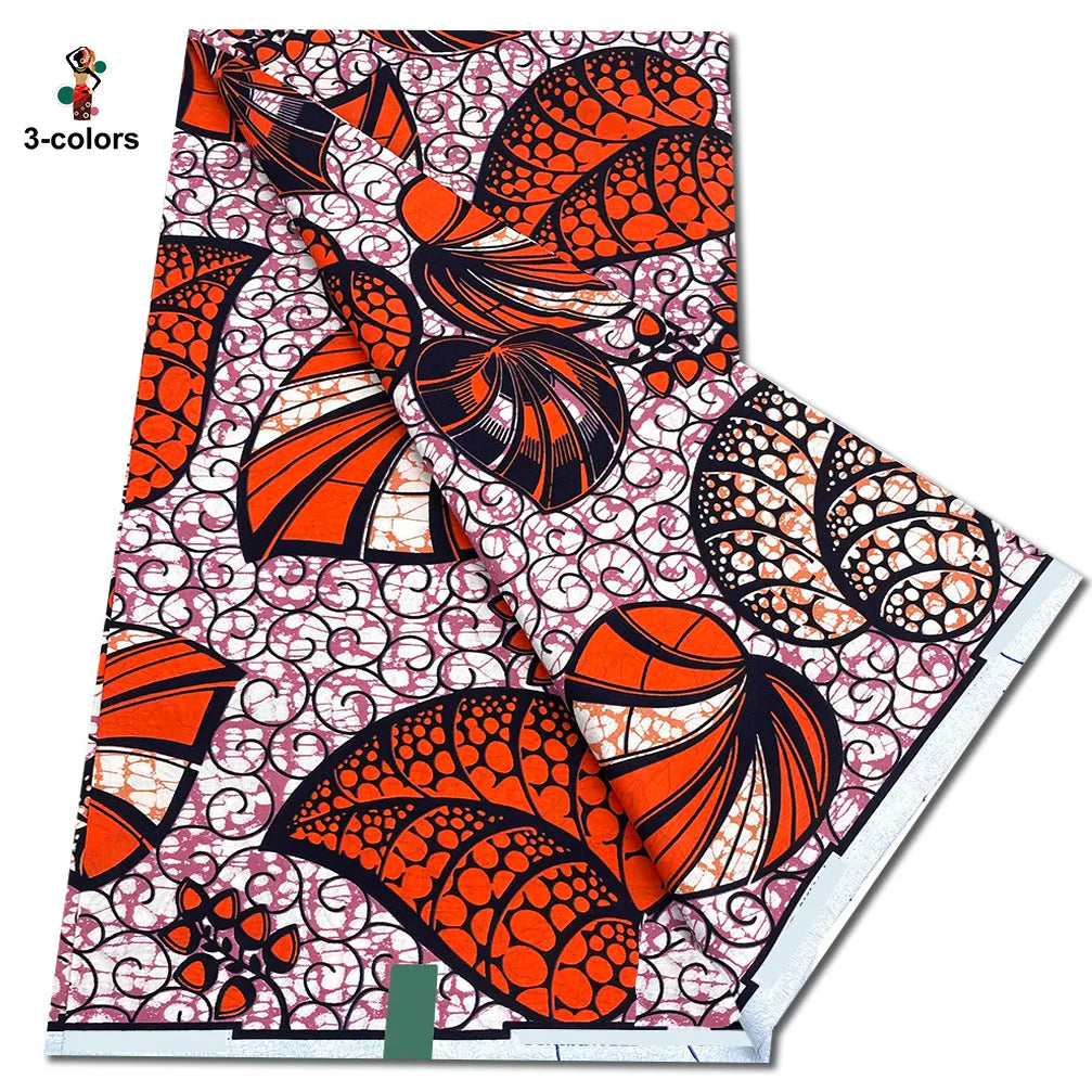 2026 Original African Wax Print Fabric - 100% Cotton Nigerian Ankara Batik Soft Pagne Material
