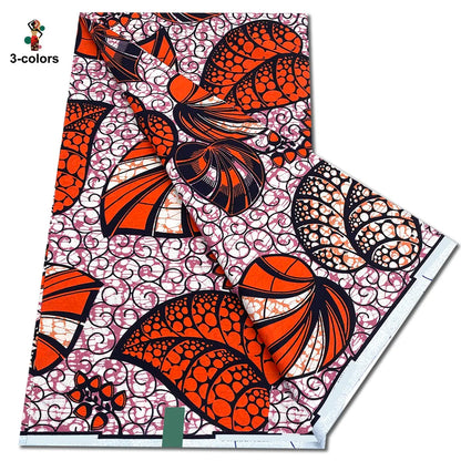 2026 Original African Wax Print Fabric - 100% Cotton Nigerian Ankara Batik Soft Pagne Material