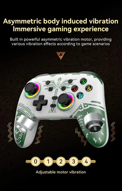 Wireless Pro Gamepad Controller for Nintendo Switch OLED/Lite & Elite – Bluetooth 6-Axis Joystick for PC & Steam Deck