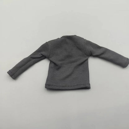 1/6 Scale Black T-Shirt for 12" (30cm) Action Figures — Male & Female DIY Model Accessories