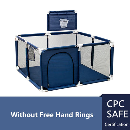IMBABY Baby Playpen Safety Fence - Large Indoor Activity Gym Corral Play Area for Kids Toddlers