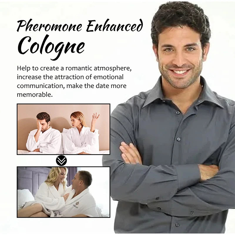 Pheromone Cologne for Men, Light Fresh Fragrance to Attract Women, Business Gentlemen’s Sexy Eau De Toilette