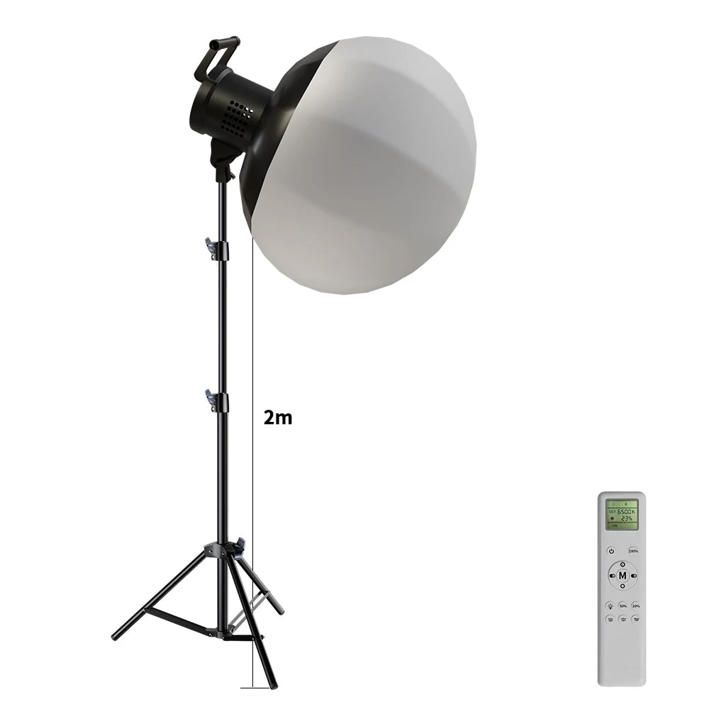 Bowens 135W LED Photography Studio Light Kit - Dimmable Video Lamp with 2m Tripod, 3000–6500K & 3 Colors