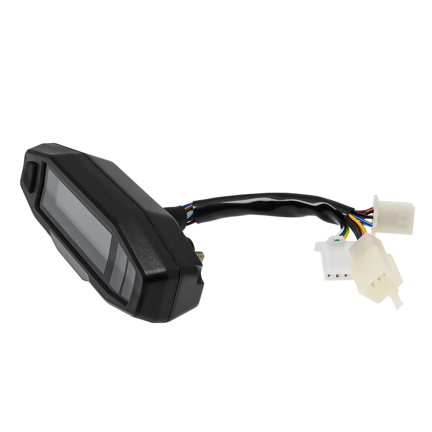 AD Universal Motorcycle Digital Speedometer – LED Tachometer Dashboard Instrument Panel with LCD Display & Y Bracket