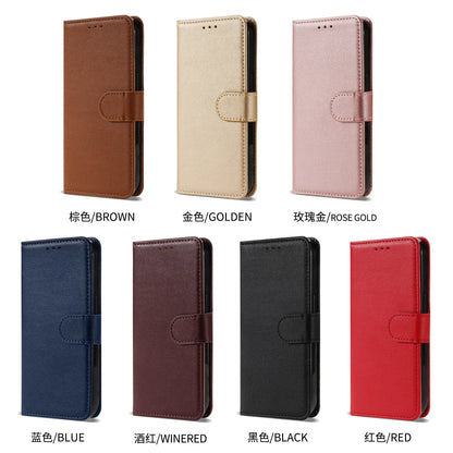 Luxury PU Leather Flip Wallet Case for Xiaomi Redmi & POCO Phones – Magnetic Protective Cover with Card Slots & Stand Function