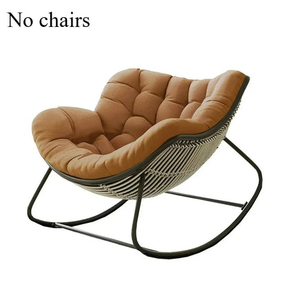 Lazy Rocking Chair Cushion - Soft Single Seat Sofa Pad for Indoor Outdoor Balcony & Hanging Basket Comfort