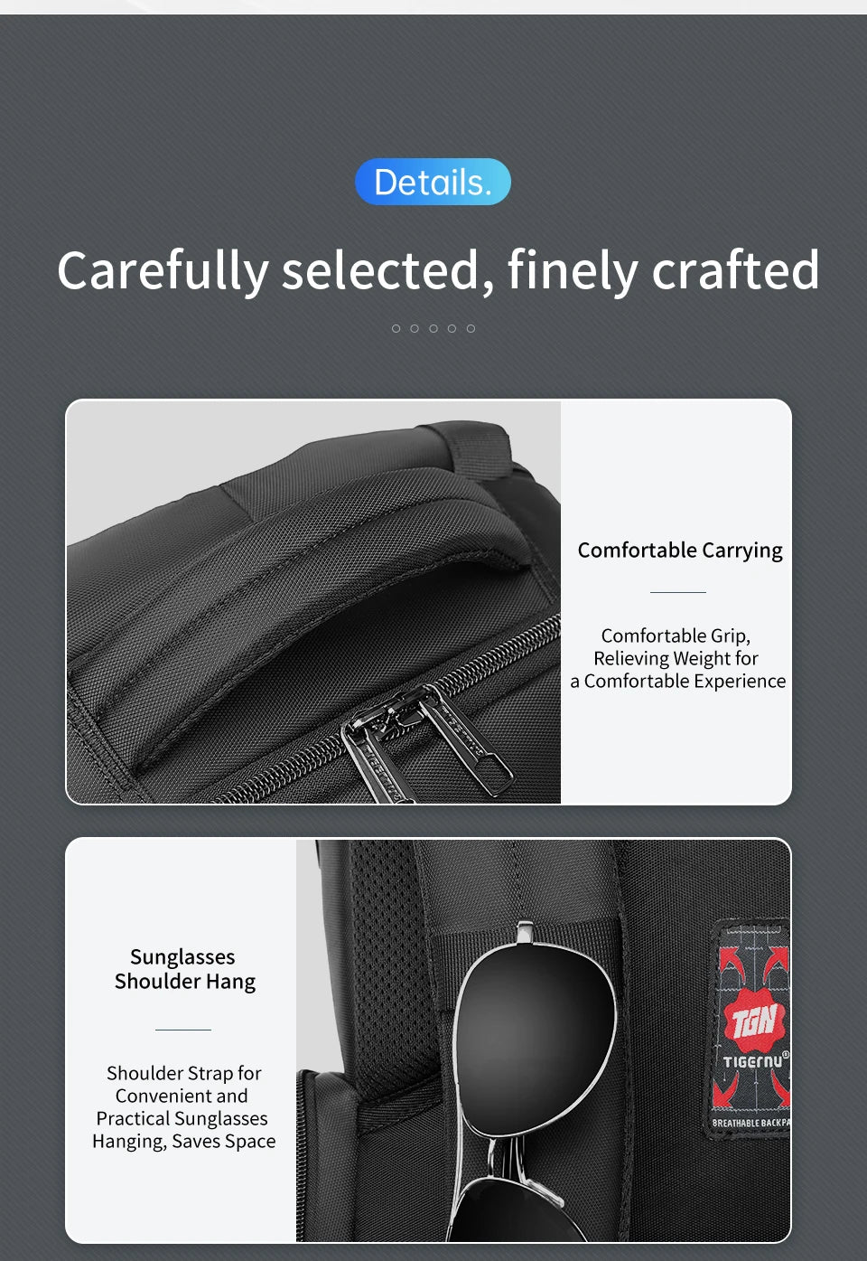 Lifetime Warranty Men’s Laptop Backpack – Anti-Theft Travel & School Bag for 14-17.3 Inch Laptops, Male Knapsack