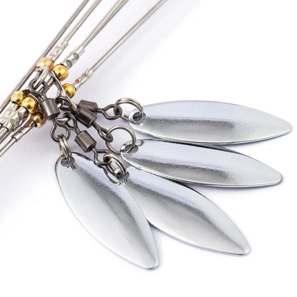 Bassdash Umbrella Fishing Lure Rig: 5-Arm Alabama Rig with Head Swimming Bait - Ideal for Bass Fishing Groups, Snap Swivel Spinner (18g)