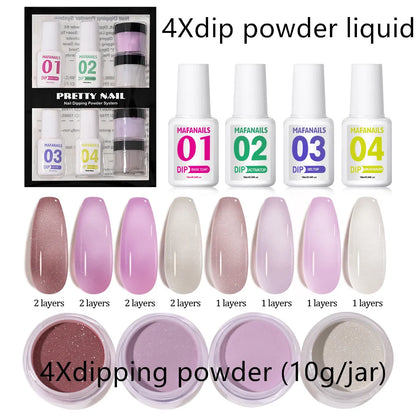 120ml EMA Polymer Acrylic Liquid & Powder - Pink Nail Builder for Dipping, Carving, Acrylic Powder, and Nail Tip Extensions