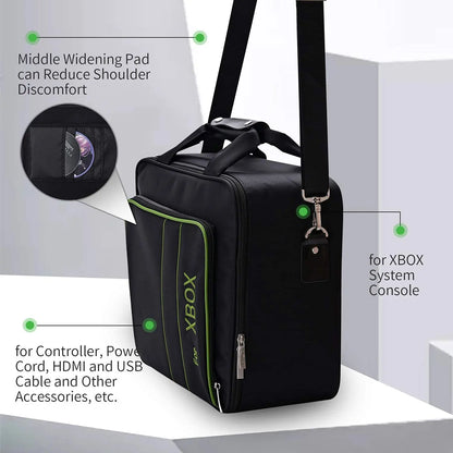Xbox Series X|S Carrying Case – Travel Bag for Console, Controllers & Accessories