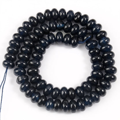 Natural Stone Rondelle Beads - 5x8mm Tourmaline, Citrine & Quartz Loose Beads for DIY Bracelets