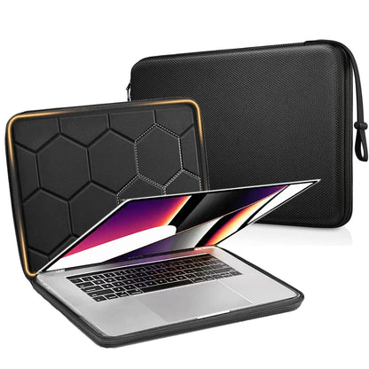 Shockproof Waterproof Laptop Sleeve Bag - EVA Protective Carrying Case with Straps for 13", 14" & 15.6" Laptops