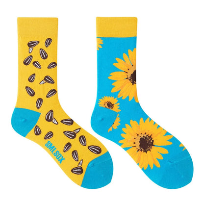 Unisex AB Tide Animal Cotton Socks – Colorful Cat, Dog, Koala, Cow Crew Socks for Men & Women, Four Seasons Gift