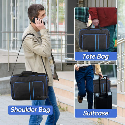 PS5 Travel Carrying Case - Protective Shoulder Storage Bag for Sony PlayStation 5, Large Canvas Handbag