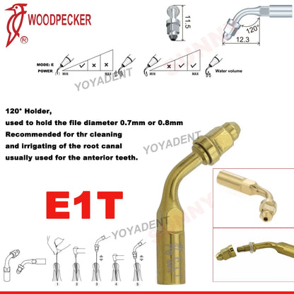 Woodpecker Dental Scaler Tips – Ultrasonic Tooth Cleaning, Endo & Perio Scaling Tips, Fit EMS UDS Scaler Handpiece