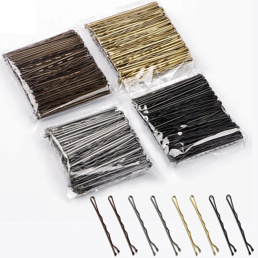 50Pcs Bobby Pin Hair Clips - Solid Grip Styling Pins for Women Girls Curly & Wavy Hairstyles