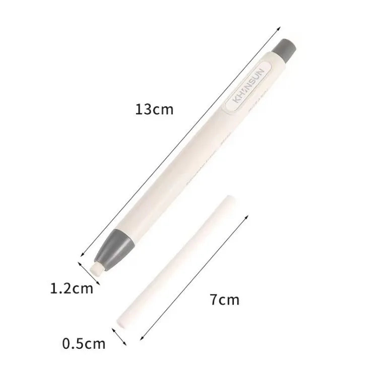 Retractable Pencil Eraser — Rubber Eraser for Writing Correction, School & Office Supplies