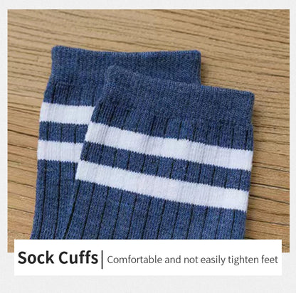 5/10 Pairs Striped Harajuku Retro Socks - Casual, Breathable Cotton Socks for Men & Women