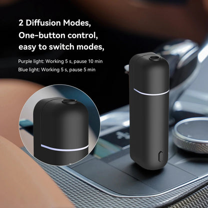 Mini USB Rechargeable Car Aroma Diffuser – Essential Oil Fragrance Air Freshener Vent Clip