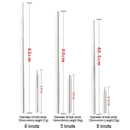 Stainless Steel Telescopic Fire Blower: Mini Portable Blow Fire Tube for Outdoor Camping Cooking - Mouth Blowpipe Fire Stick