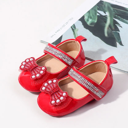 Baby Princess First Walking Shoes - Anti-Slip Learning Walker Shoes for Ages 0-1