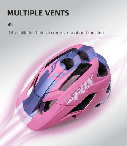 BATFOX MTB Cycling Helmet — Integrally-Molded Mountain Bike Helmet for Speed & Safety