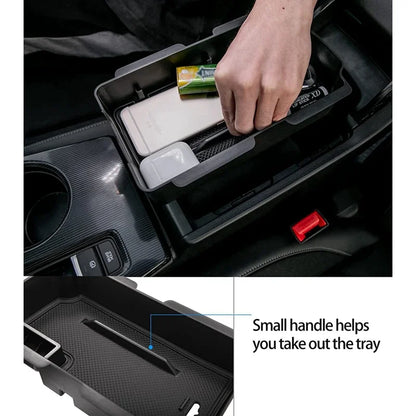 Honda Civic 11th Gen 2022 Center Console Organizer Tray – Armrest Storage Box Insert for Glove Box Accessories, Interior Storage Solution