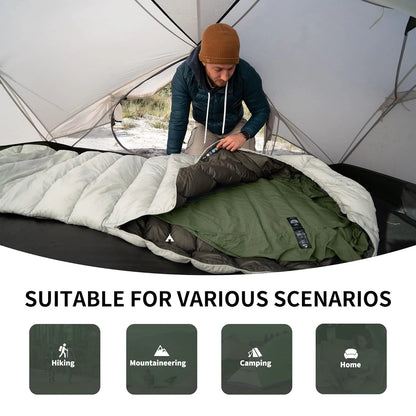 Naturehike Sleeping Bag Liner - 128g Ultralight Travel & Hiking Inner Blanket for Single Sleeping Bags