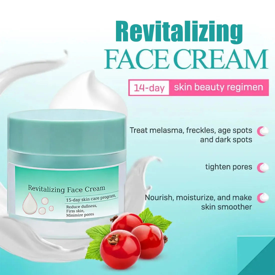 Face Renewal Revitalizing Cream - Rejuvenating Moisturizing Facial Care Cream