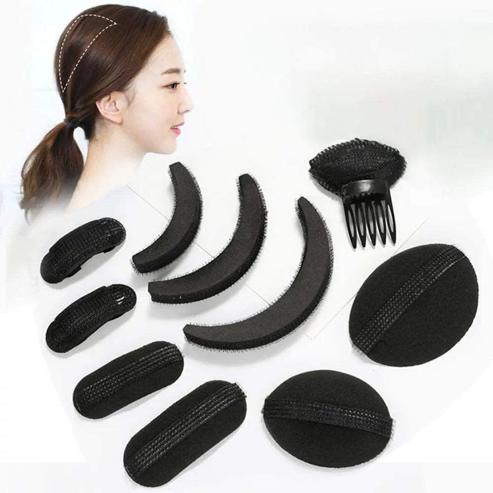 8pcs Hair Volume Puff Sponge Pads – Invisible Fluffy Clip for DIY Hair Styling, Women & Girls Hair Tools