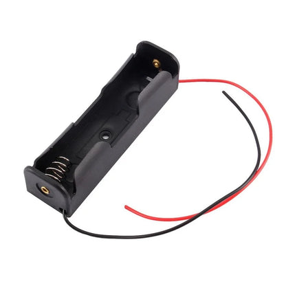 Black 18650 Battery Holder - 3.7V Rechargeable Li-Ion Battery Clip Case Storage Box