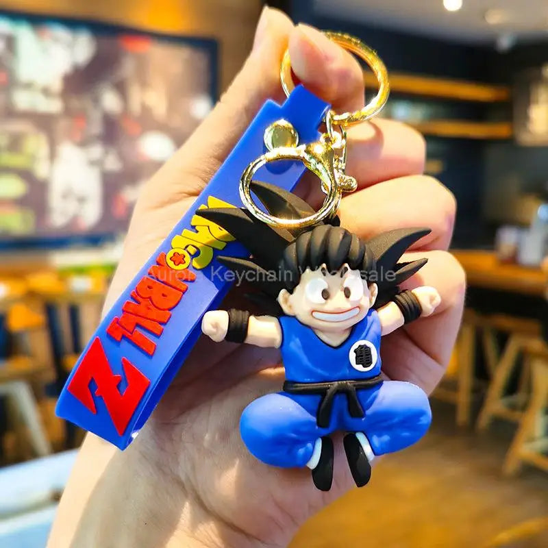 Dragon Ball Z Keychain – Super Saiyan Goku, Bulma, Broly, Piccolo & Majin Buu Car Pendant Toy Gift for Kids