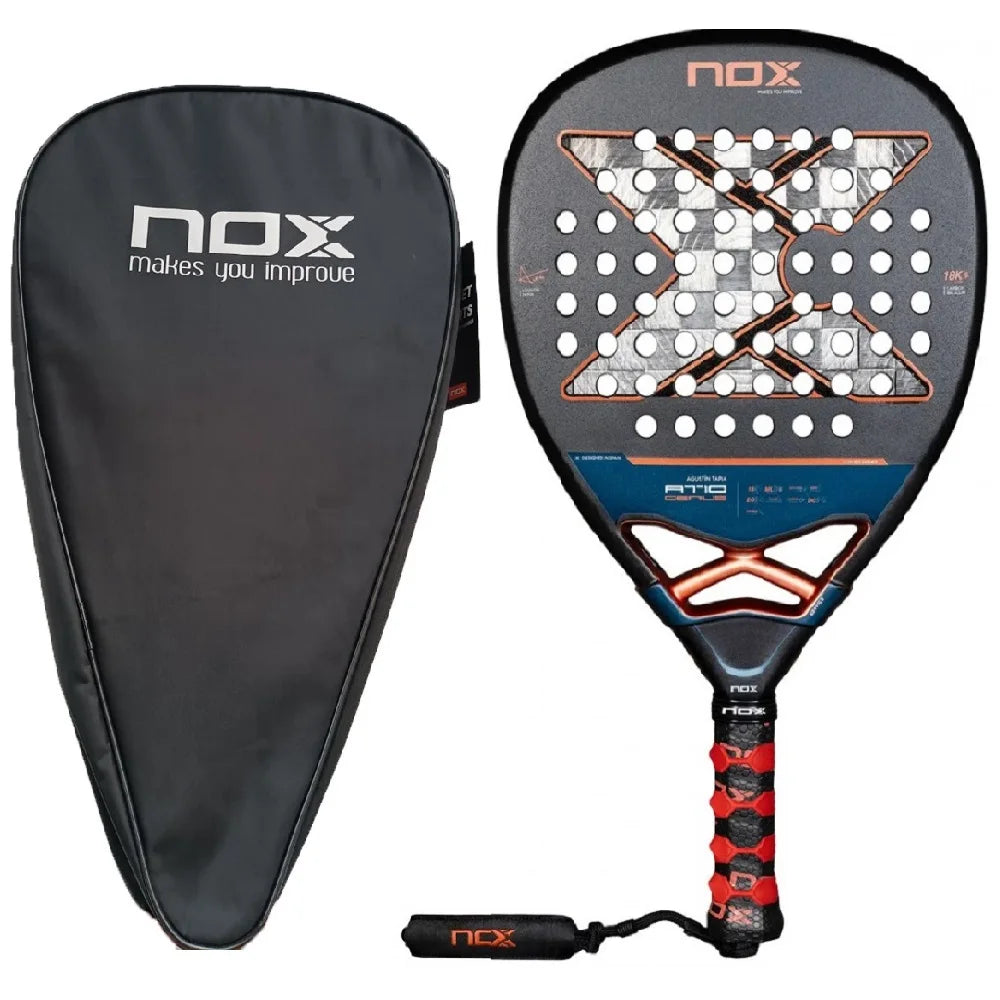 NOX Padel Tennis Racket - Carbon Fiber Diamond-Shaped EVA Sports Racquet
