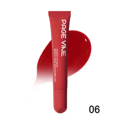 Moisturizing Lip Gloss Phone Case — Transparent Raspberry Jelly Lipstick Balm Hydrating Gloss