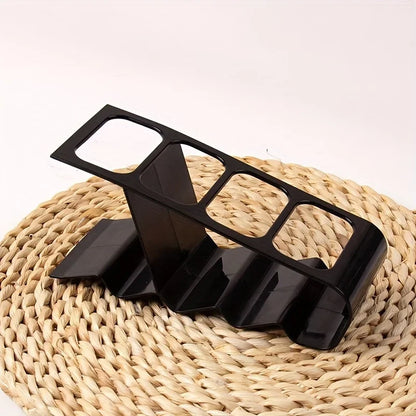 4-Compartment Remote Control Organizer - Multi-Purpose Plastic Desktop Storage Holder