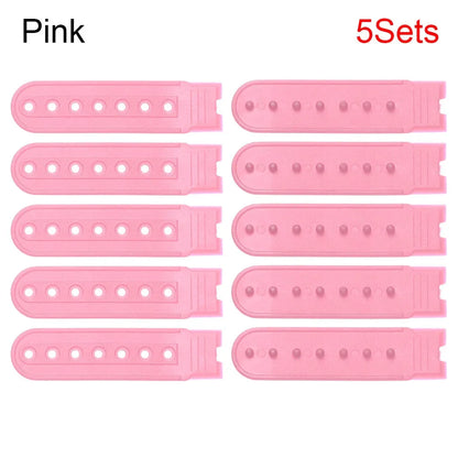 5 Sets Snapback Strap Replacement - 7 Hole Colorful Hat Repair Buckle Clips for Baseball Cap Accessories