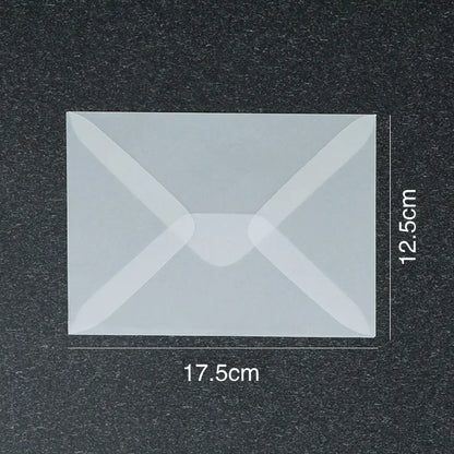 50 Pcs Blank Translucent Envelopes – for Invitations, Postcards, Gift Boxes, Wedding & Business Letters