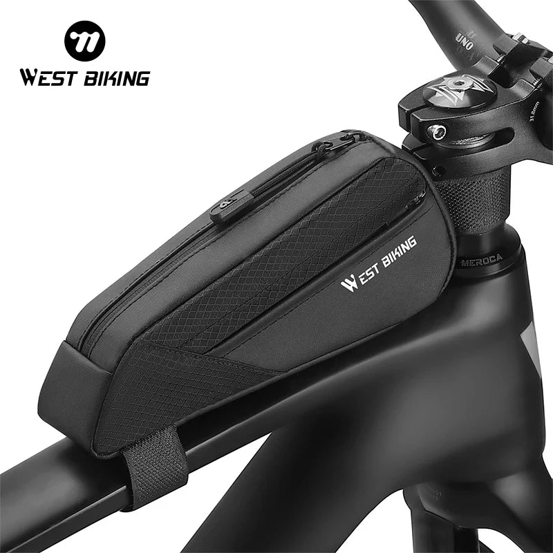 Ultralight Mini Bike Frame Bag – Water-Repellent Top Tube Triangle Pannier for MTB & Road Bikes
