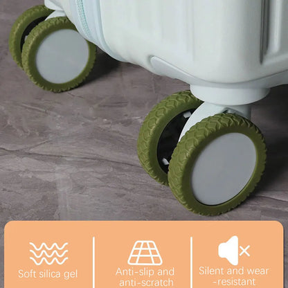 Silicone Luggage Wheel Protectors — Wear-Resistant Covers for Spinner Suitcase Wheels