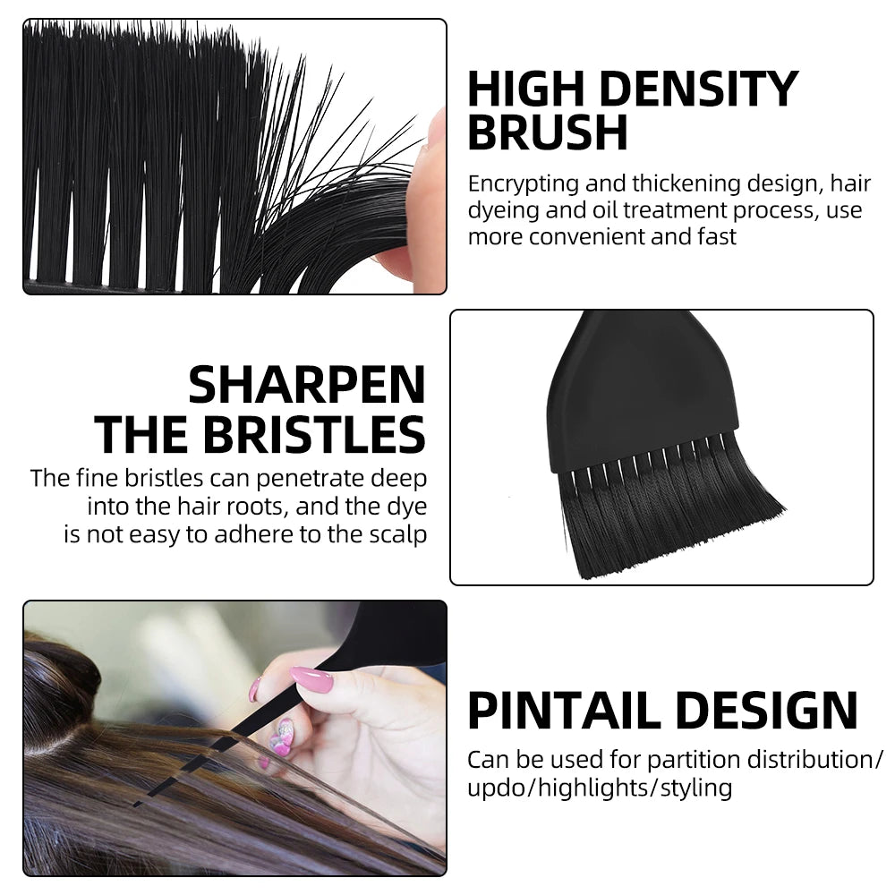 Arc-Shaped Dye Hair Brush – Non-Slip Salon Color Cream Applicator & Hair Coloring Dust Styling Accessory