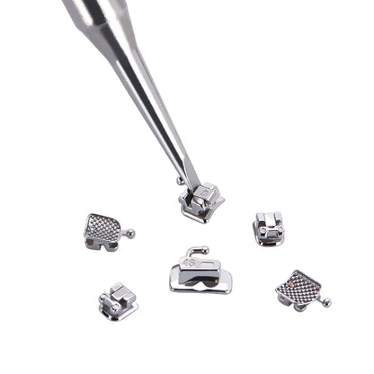AZDENT 5 Boxes Dental Brackets – Passive Self-Ligating Orthodontic Braces with MIM Monoblock & Buccal Tubes, MBT/Roth 0.022, 345 Hooks